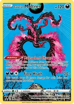 GALARIAN MOLTRES SWSH284 HOLO PROMO SWORD & SHIELD PROMO POKEMON NEAR MINT - Image 1