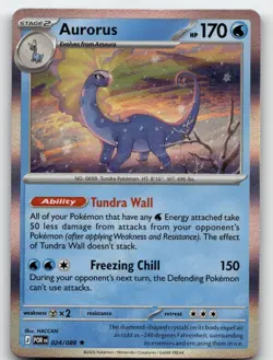 AURORUS 024/088 HOLO RARE PERFECT ORDER POKEMON NEAR MINT - Image 2