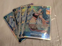 4x Nefeltari Vivi EB04-025 The Azure Sea's Seven Foil - Full Playset NM - Image 1