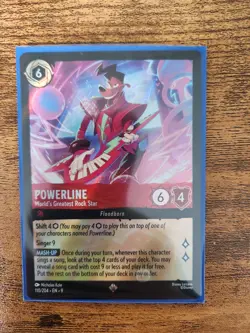 Powerline World's Greatest Rock Star #110 Rainbow FOIL Disney Lorcana Super Rare - Image 1