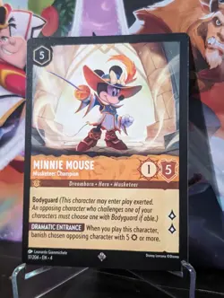 Minnie Mouse - Musketeer Champion 17/204 Super Rare Ursula's Return Lorcana TCG - Image 1