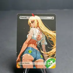 Power Brazil, Waifu the Gathering, Chainsaw Man Anime Waifu Female Trading Card - Image 1