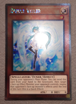 NKRT-EN039 EFFECT VEILER PLATINUM RARE LIMITED EDITION YuGiOh CARD - Image 1