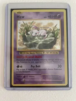 Pokemon Mew TCG Card 53/108 Holo Rare, XY Evolutions - Image 1