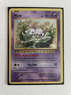 Pokemon Mew TCG Card 53/108 Holo Rare, XY Evolutions - Image 2