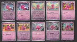 Tinkatink Pokemon Card Collection Set of 10 English Cards Reverse Holo Cute Rare - Image 1
