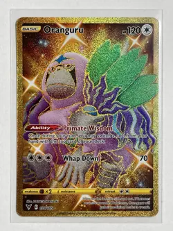 Oranguru 199/185 SWSH04: Vivid Voltage Secret Rare Pokemon Card NM - Image 1