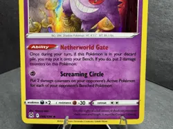 Pokemon TCG Gengar 066/196 Holo Rare Card SWSH Lost Origin 2022 - Image 3