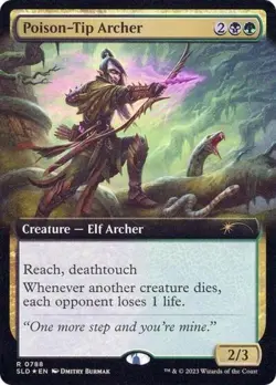 Poison-Tip Archer (Extended Art) -Foil Near Mint MTG Secret Lair - Image 1