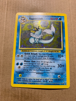 Vaporeon 12/64 Jungle Set - Holo Pokemon Card - LP - Image 2