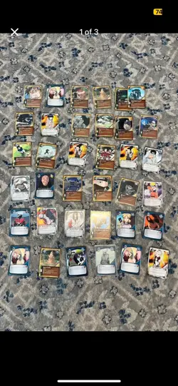 Naruto CCG Card Lot - Naruto Uzumaki, Sakura Haruno, Gaara - English Regular - Image 1
