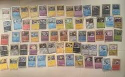 65 Pokemon TCG Sleeved Card Lot All Cards Shown Holo Common + Great Deal - Image 1