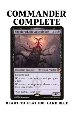 Sheoldred, the Apocalypse FORCED CARD DRAW DRAIN Magic MTG Custom Commander Deck - Image 1