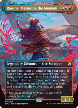 Rootha, Mastering the Moment (Borderless) [Secrets of Strixhaven Commander] Nea - Image 1