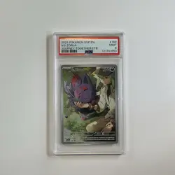 Pokemon TCG Journey N's Zorua 189 Sv:Scarlet & Violet Promo Card Holo PSA 9 Mint - Image 1