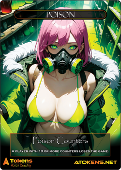 Poison Token – Multicolor Poison Counter for MTG - Image 1