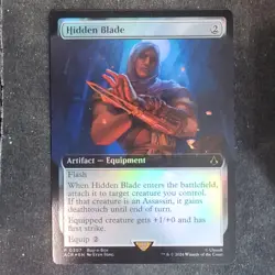 Hidden Blade - Foil Extended Buy-a-box promo - UB: Assassin's Creed (MTG) - Image 1
