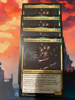 MTG Commander Legends Abomination of Llanowar x 4 - Image 1
