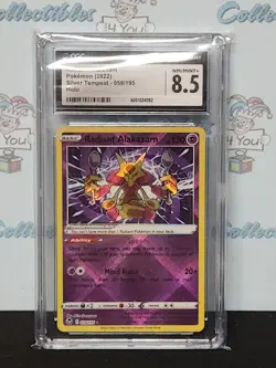 Pokemon 2022 Silver Tempest Radiant Alakazam Graded Cgc Nm 8.5 Holo 059/195 Card - Image 2