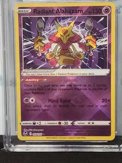 Pokemon 2022 Silver Tempest Radiant Alakazam Graded Cgc Nm 8.5 Holo 059/195 Card - Image 4
