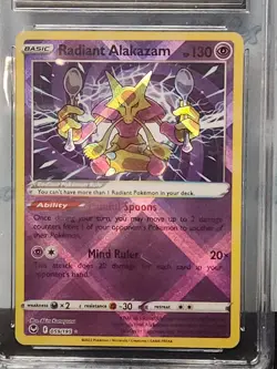 Pokemon 2022 Silver Tempest Radiant Alakazam Graded Cgc Nm 8.5 Holo 059/195 Card - Image 5