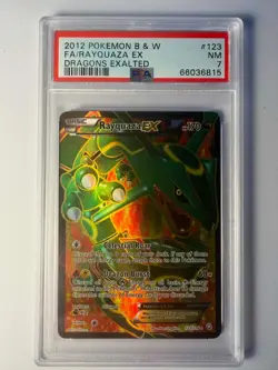 Pokemon Dragons Exalted 2012 PSA 7 Rayquaza Ex #123 Full Art - Image 1