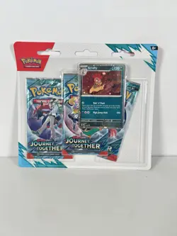 Pokemon Journey Together Booster Bundle + 3 Pack Blister Scrafty Sealed - Image 2