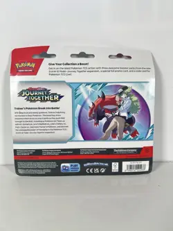 Pokemon Journey Together Booster Bundle + 3 Pack Blister Scrafty Sealed - Image 3