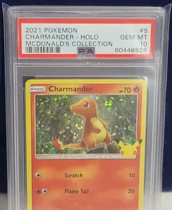2021 Pokemon McDonald's Collection Promo 9/25 Charmander Holo PSA 10 Gem Mint - Image 5