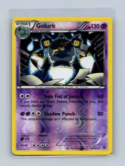 Golurk 46/101 Holo Rare Plasma Blast Pokemon Reverse Holo Lightly Played - Image 1