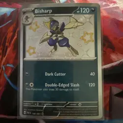 Bisharp 186/091 Paldean Fates Baby Shiny Pokemon TCG - Image 1