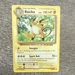 Pokemon Raichu Rare 36/108 Evolutions 2016 100 HP TCG - Image 1