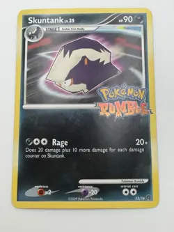 Skuntank - 13/16 - Pokemon Rumble Holo CREASE DMG MP VERY RARE FAST SHIPPING - Image 1