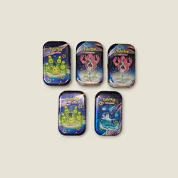 Pokemon TCG: Scarlet & Violet – Paldean Fates Mini Tin Set of 5 – Factory Sealed - Image 1