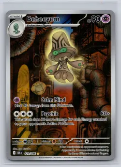Beheeyem 121/086 Holo Illustration Rare Black Bolt Pokemon Near Mint - Image 1