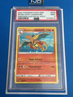 2022 Pokemon SWSH Promo Special Delivery Charizard #075 Holo PSA 9 - Image 1