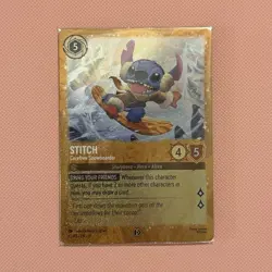 Disney Lorcana Stitch - Carefree Snowboarder Enchanted Foil PROMO 187/204 - Image 1