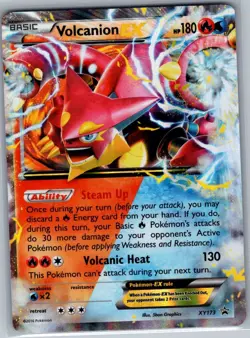 Volcanion EX 26/114 XY - Steam Siege - Pokemon Card - NM - Image 1