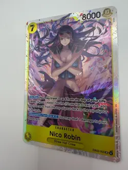 Nico Robin EB03-055 SR One Piece Card Game Holo Near Mint Straw Hat Crew - Image 2