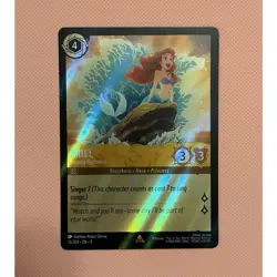 Disney Lorcana TCG Ariel - Singing Mermaid Character Card Foil 15/204 - Image 1