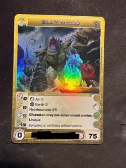 Blazvatan - Ultra Rare - Chaotic Card - Silent Sands 'Max Energy' N/M - Image 1