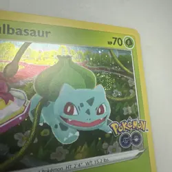 Bulbasaur SWSH231 Pokemon Go Black Star Promo Card LP SWIRL - Image 2