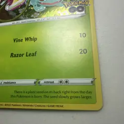 Bulbasaur SWSH231 Pokemon Go Black Star Promo Card LP SWIRL - Image 4