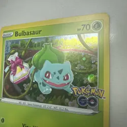 Bulbasaur SWSH231 Pokemon Go Black Star Promo Card LP SWIRL - Image 5