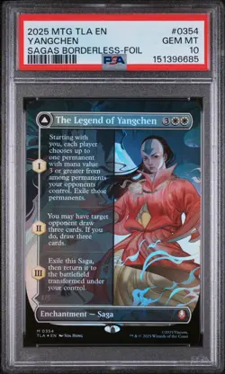 MTG - The Legend of Yangchen (FOIL Borderless) Avatar The Last Airbender PSA 10 - Image 1