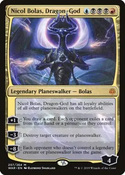 Nicol Bolas, Dragon-God WAR NM MTG - Image 1