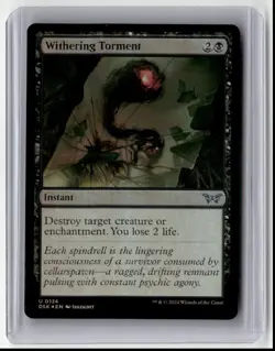 2024 MTG - Duskmourn: House of Horror - Withering Torment Uncommon Foil - Image 1