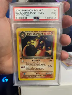 PSA 9 MINT 2000 POKEMON ROCKET 1ST EDITION #4 DARK CHARIZARD-HOLO - Image 5