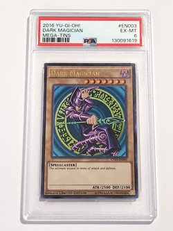 2016 YU-GI-OHI DARK MAGICIAN MEGA-TINS #EN003 PSA #6 - Image 1