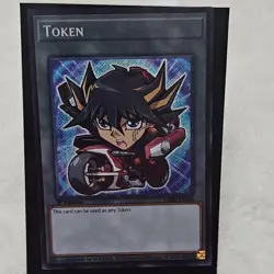 Konami Yu-Gi-Oh! Yusei Fudo Token Legendary 5D's Decks Holo 1st Ed L5DD-ENS04 - Image 1